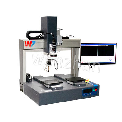หัวสอง 5 Axis Desktop โรบอติก สถานีเหล็ก Solder เครื่องผสม PCB ด้วยวิสัยทัศน์