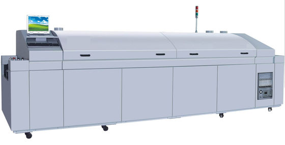 8 โซน SMT รถไฟฟ้าน้ํามัน 4800W สอดคล้อง Soldering SMT รถไฟฟ้าน้ํามัน