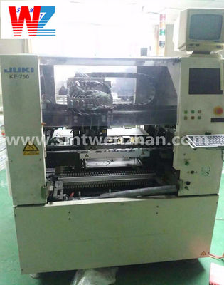 SMT PCB Assembly Line Juki 750 SMT เครื่องเลือกและวางสําหรับการผลิต SMT LED