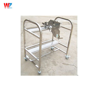 PANASERT CM402 CM602 SMT รถขนอาหาร สีเงิน สแตนเลส